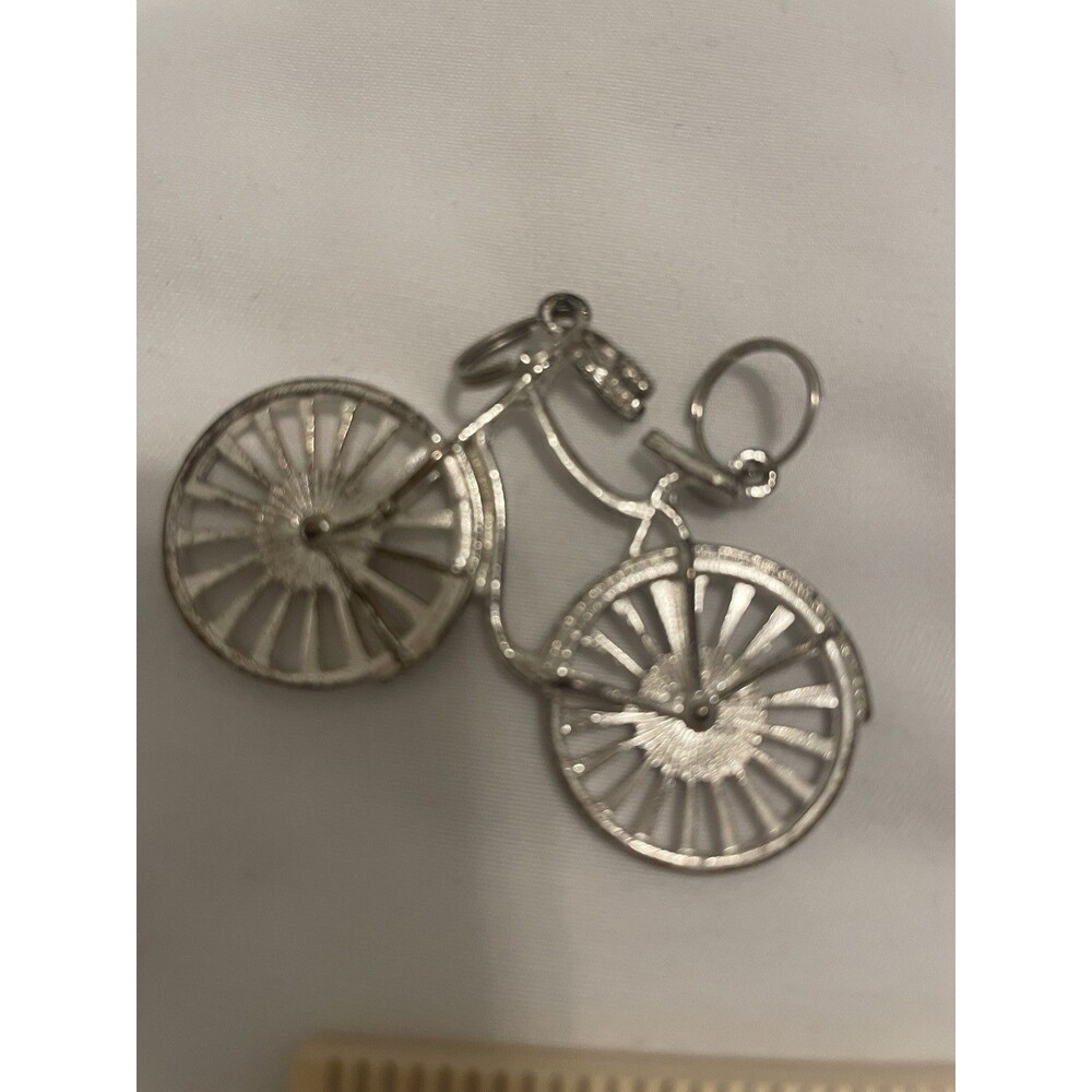 Road Bicycle Necklace Jewelry Vintage Sports Bike Racing Pendant only Costume